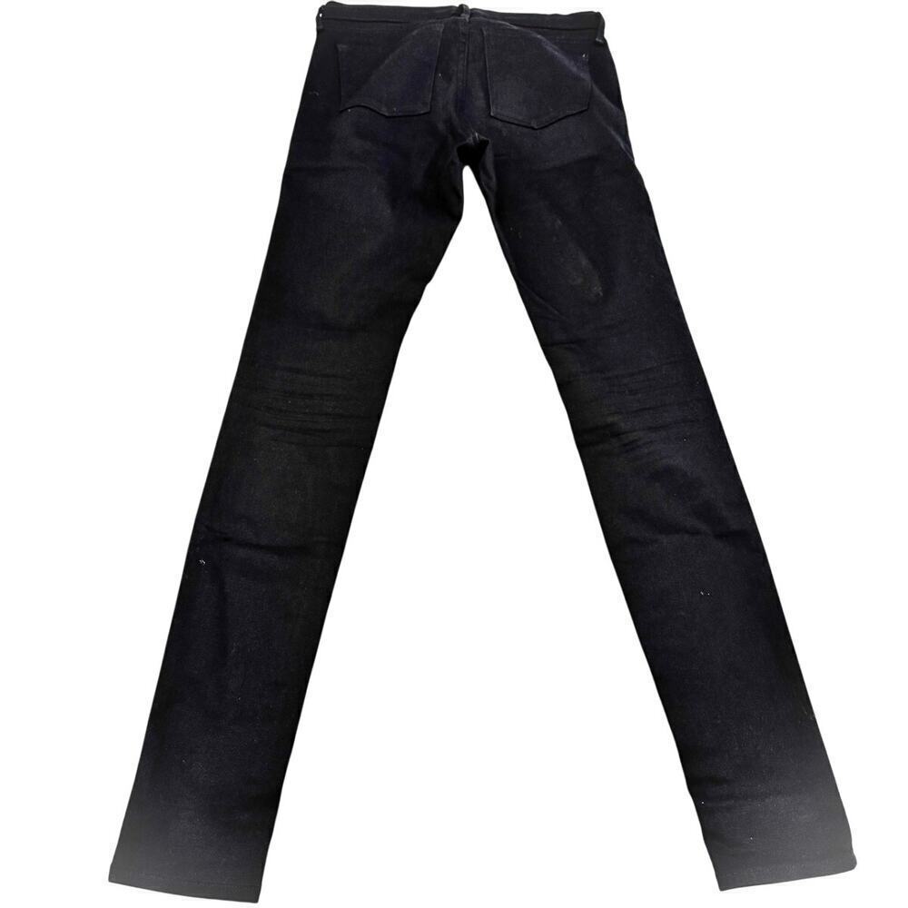 Mott & Bow Mid-Rise Skinny Black Denim Jeans Zip Fly Size 27 x 30 - Picture 3 of 9